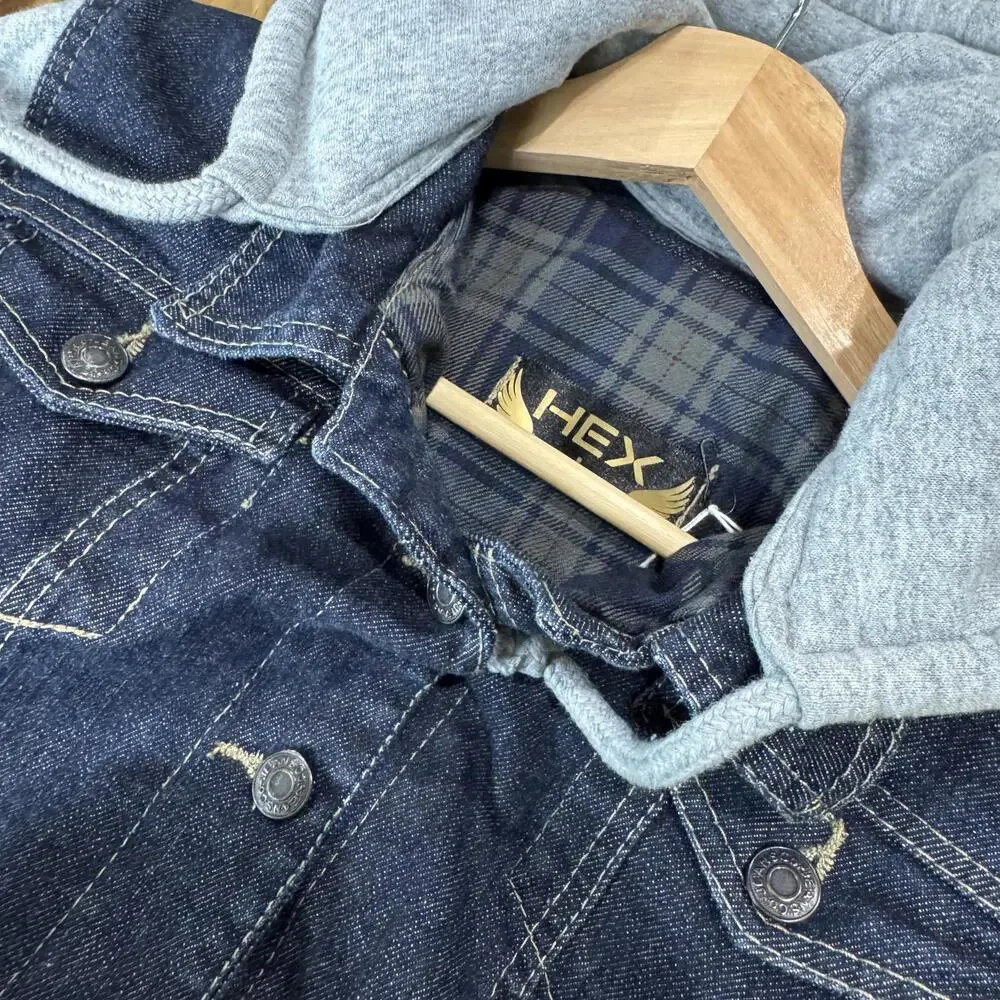 Unique Hand Painted Jean Sweater Jacket‎ Small/Large
